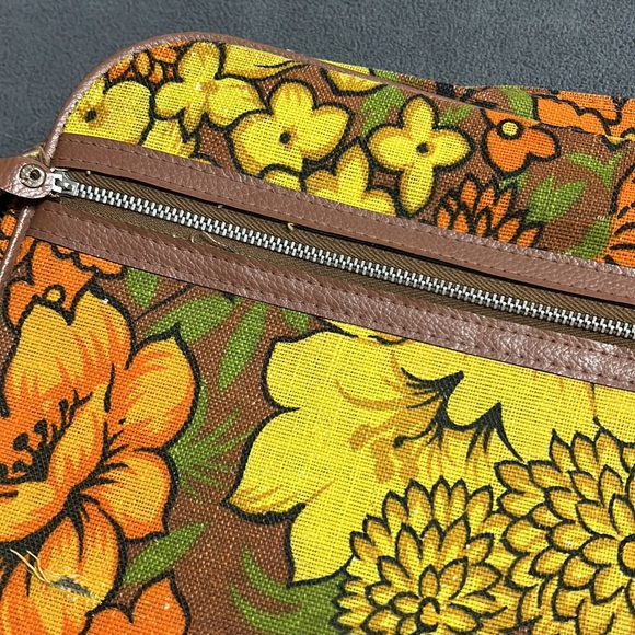 Bantam Travelware Flower Suitcase Floral Case Makeup Overnight Bag 60s - Picture 5 of 13